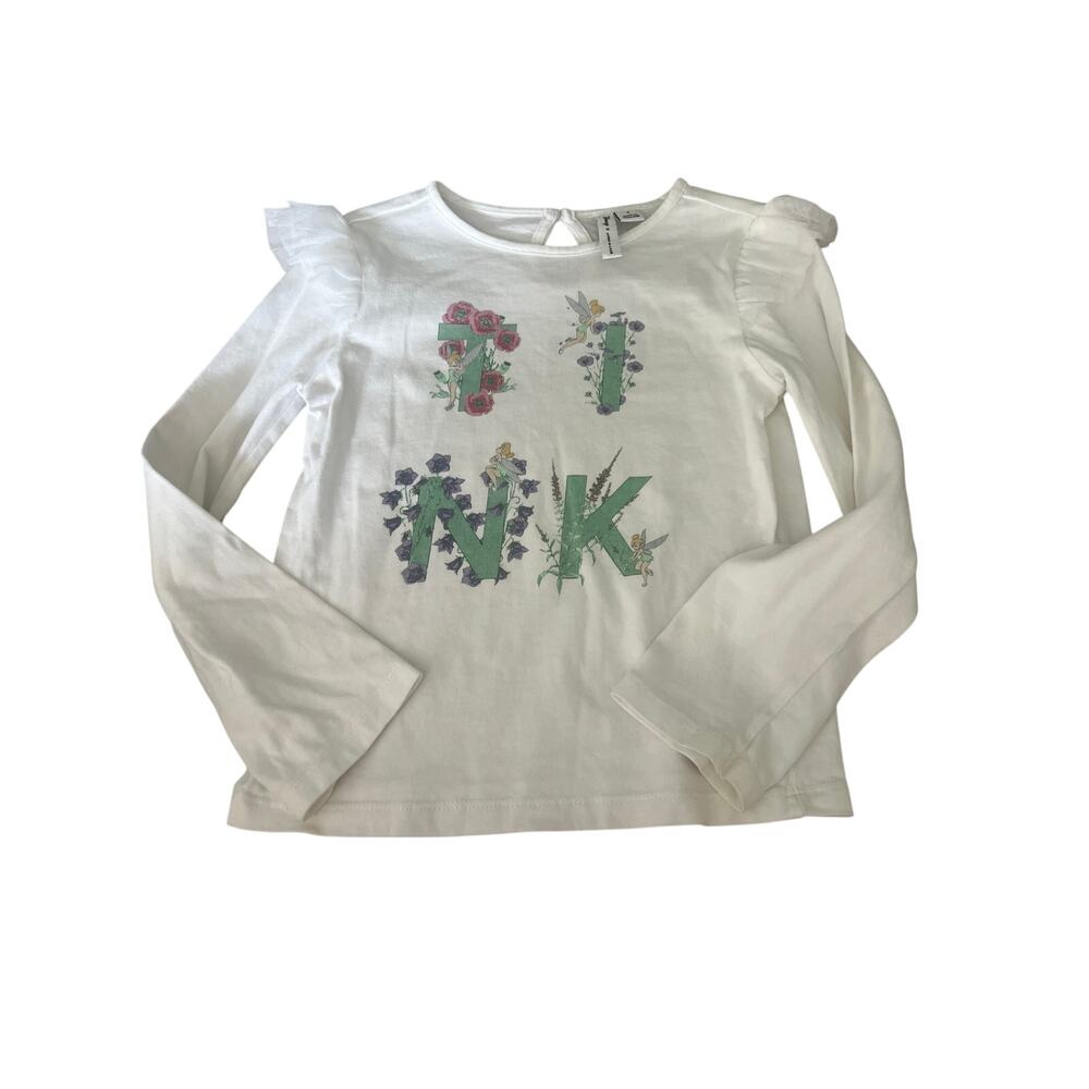 Disney Janie and Jack Tinkerbell Long Sleeve Top Size 5